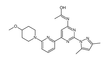 N-[2-(3,5-二甲基-1H-吡唑-1-基)-6-[6-(4-甲氧基-1-哌啶基)-2-吡啶]-4-嘧啶]乙酰胺