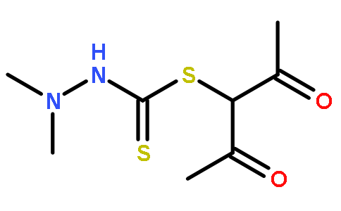 肼甲二硫酸,  2,2-二甲基-,   1-乙酰基-2-羰基丙基酯