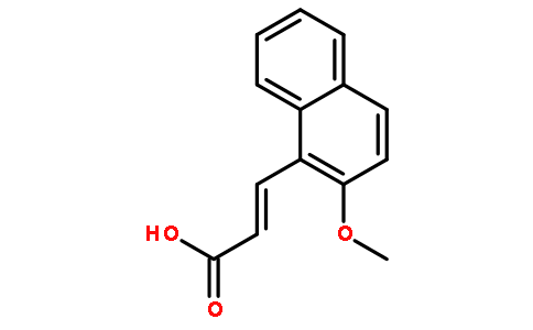 3-(2-methoxynaphthalen-1-yl)prop-2-enoic acid