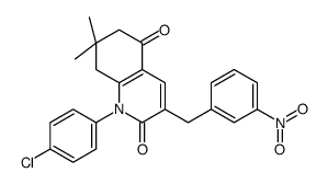1-(4-氯苯基)-7,7-二甲基-3-(3-硝基苄基)-7,8-二氢喹啉-2,5(1H,6H)-二酮