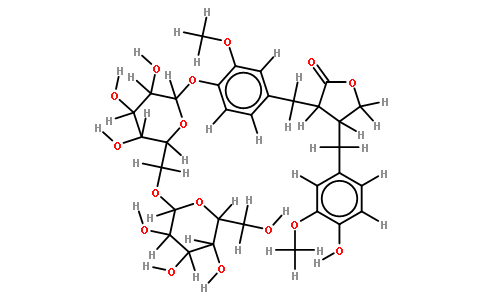 罗汉松树脂酚-4''-O-β-龙胆二糖苷