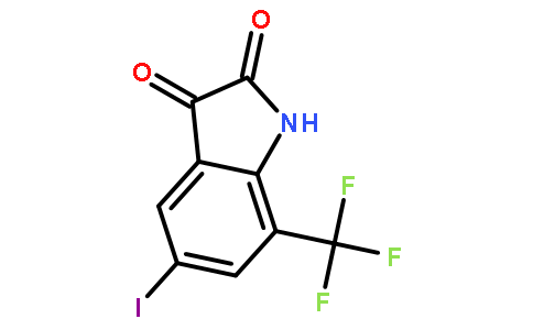 5-iodo-7-(trifluoromethyl)-1H-indole-2,3-dione