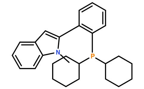2-(2-二环己基磷杂NYL-苯基)-1-甲基-1H-吲哚