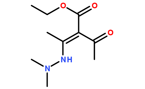 2-丁烯酸,  2-乙酰基-3-(2,2-二甲基肼基<联氨基>)-,  乙基酯, (E)-