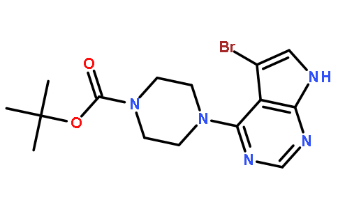 4-(4- BOC-1-哌嗪基)-5-溴-7H-吡咯并[2,3-d]嘧啶