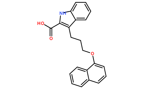 3-(3-(萘-1-基氧基)丙基)-1H-吲哚-2-羧酸