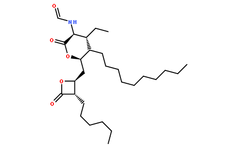 N-甲酰基-L-异亮氨酸 (1S)-1-[[(2S,3S)-3-己基-4-氧代-2-氧杂环丁基]甲基]十二烷基酯