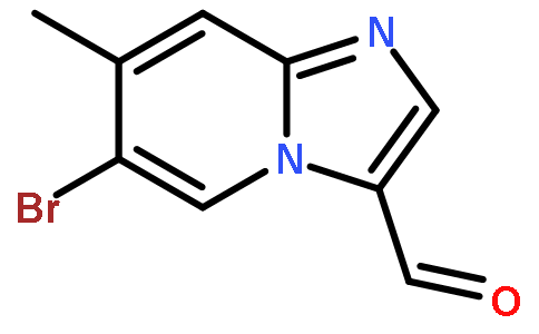 6-溴-7-甲基咪唑并[1,2-a]吡啶-3-甲醛
