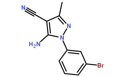 5-氨基-1-(3-溴苯基)-4-氰基-3-甲基吡唑