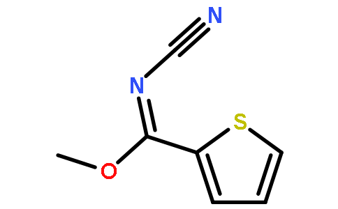 methyl N-cyanothiophene-2-carboximidate