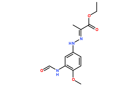 乙基丙酮酸酯-3-甲酰氨基-4-甲氧基苯基腙