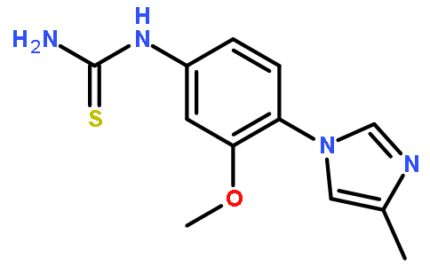 1-(3-methoxy-4-(4-methyl-1H-imidazol-1-yl)phenyl)thiourea