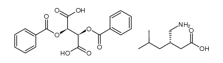 (S)-pregabalin-(-)-O,O'-dibenzoyl-L-tartrate