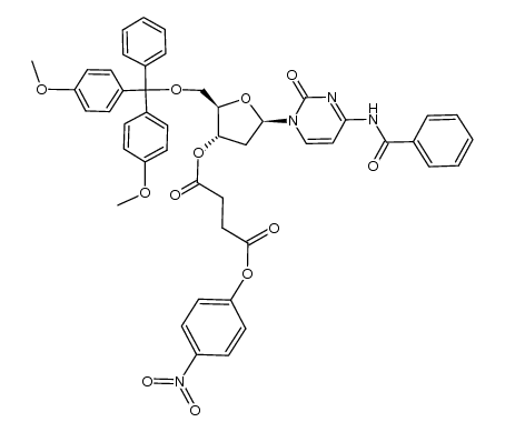 5'-O-dimethoxytrityl-N-benzoyldeoxycytidine 3'-p-nitrophenylsuccinate