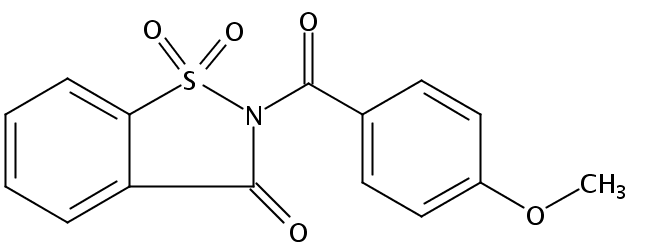 2-(4-methoxybenzoyl)-1,1-dioxo-1,2-benzothiazol-3-one
