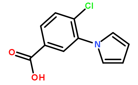 4-氯-3-(1H-吡咯-1-基)苯甲酸
