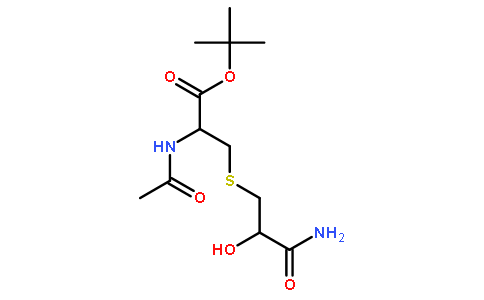 N-乙酰基-S-(3-氨基-2-羟基-3-氧代丙基)-L-半胱氨酸-1,1-二甲基乙基酯