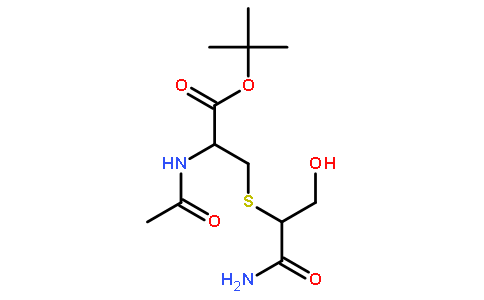 N-乙酰基-S-[2-氨基-1-(羟基甲基)-2-氧代乙基]-L-半胱氨酸-1,1-二甲基乙基酯