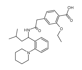 2-ethoxy-4-[2-[[3-methyl-1-[2-(1-piperidinyl)phenyl]butyl]amino]-2-oxoethyl]Benzoic acid