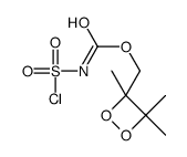 (3,4,4-trimethyldioxetan-3-yl)methyl N-chlorosulfonylcarbamate