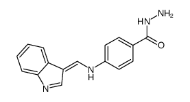 苯甲酸,  4-[(1H-吲哚-3-基亚甲基)氨基]-,  酰肼
