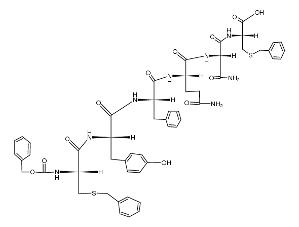Benzyloxycarbonyl-S-benzylcysteinyl-tyrosyl-phenylalanyl-glutaminyl-asparaginyl-S-benzylcysteine