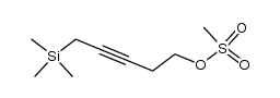 5-(trimethylsilyl)pent-3-yn-1-yl methanesulfonate