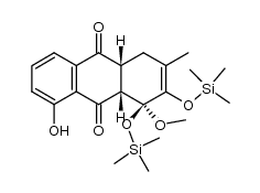 (1S,4aR,9aS)-8-hydroxy-1-methoxy-3-methyl-1,2-bis((trimethylsilyl)oxy)-1,4,4a,9a-tetrahydroanthracene-9,10-dione