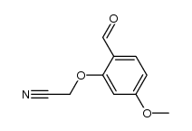 2-(2-formyl-5-methoxyphenoxy)acetonitrile