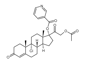 (8S,9R,10S,13S,14S,17R)-17-(2-acetoxyacetyl)-9-chloro-10,13-dimethyl-3-oxo-2,3,6,7,8,9,10,11,12,13,14,15,16,17-tetradecahydro-1H-cyclopenta[a]phenanthren-17-yl nicotinate