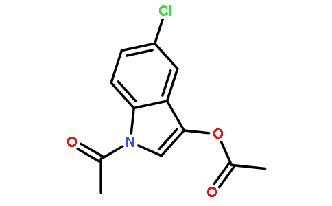 1-Acetyl-5-chloro-1H-indol-3-yl acetate