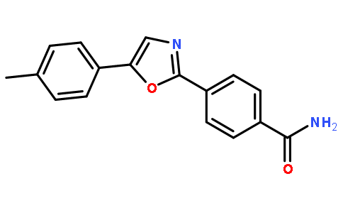 4-[5-(4-methylphenyl)-1,3-oxazol-2-yl]benzamide