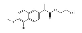 2-hydroxyethyl 2-(5-bromo-6-methoxynaphthalen-2-yl)propanoate