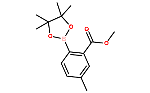 5-甲基-2-(4,4,5,5-四甲基-1,3,2-二噁硼烷-2-基)苯甲酸甲酯