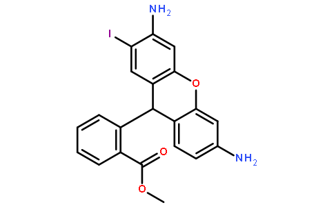 methyl 2-(3,6-diamino-2-iodo-9H-xanthen-9-yl)benzoate