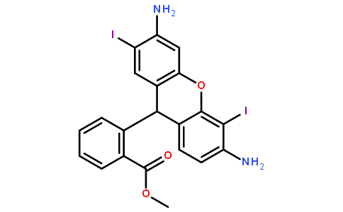 methyl 2-(3,6-diamino-2,5-diiodo-9H-xanthen-9-yl)benzoate