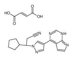 (betaR)-beta-环戊基-4-(7H-吡咯并[2,3-d]嘧啶-4-基)-1H-吡唑-1-丙腈马来酸盐