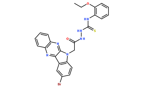 1-[[2-(9-bromoindolo[3,2-b]quinoxalin-6-yl)acetyl]amino]-3-(2-ethoxyphenyl)thiourea