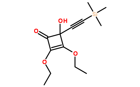 2,3-diethoxy-4-hydroxy-4-(2-trimethylsilylethynyl)cyclobut-2-en-1-one