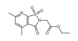 2H-2-ethoxycarbonylmethyl-4,6-dimethylpyrido<3,2-disothiazol-3-one-1,1-dioxide