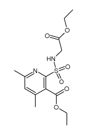 4,6-dimethyl-2-<(ethoxycarbonylmethylamino)sulfonylnicotinic acid ethyl ester