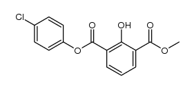 2-hydroxy-isophthalic acid-(4-chloro-phenyl ester)-methyl ester