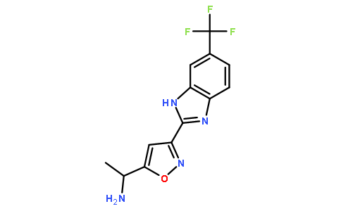 (R)-1-(3-(6-(三氟甲基)-1H-苯并[d]咪唑-2-基)异噁唑-5-基)乙胺