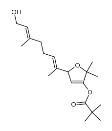 5-[(E,E)-7-hydroxy-1,5-dimethylhepta-1,5-dienyl]-2,2-dimethyl-3-pivaloyloxy-2,5-dihydrofuran