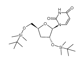 1-(3'-deoxy-2',5'-di-(tert-butyldimethylsilyloxy)-β-D-ribofuranosyl)uracil