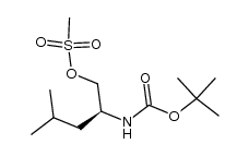 氨甲酸,  [3-甲基-1-[[(甲磺酰)氧代]甲基]丁基]-,1,1-二甲基乙基酯,   (S)-