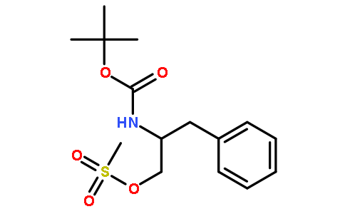 (S)-2-(叔丁氧羰基氨基)-3-苯基丙基甲烷磺酸盐