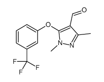 1,3-dimethyl-5-[3-(trifluoromethyl)phenoxy]pyrazole-4-carbaldehyde