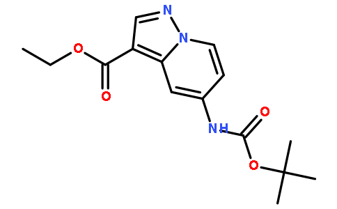 乙基 5-(叔丁氧羰基氨基)吡唑并[1,5-a]吡啶-3-甲酸酯