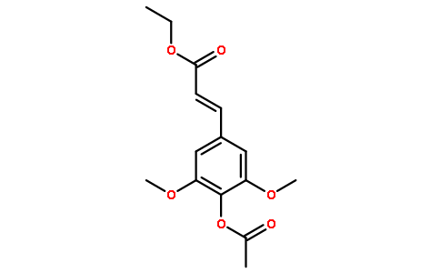 ethyl 3-(4-acetyloxy-3,5-dimethoxyphenyl)prop-2-enoate